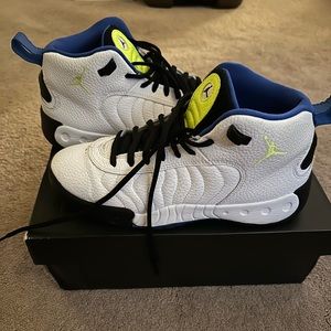 Kids Air Jordan Jumpman Pro BG 'White Cyber' Sneakers 6y = women’s size 8